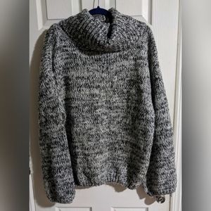 Adore Me Gray Sweater XL Oversized Cowl Neck Fall Cozy